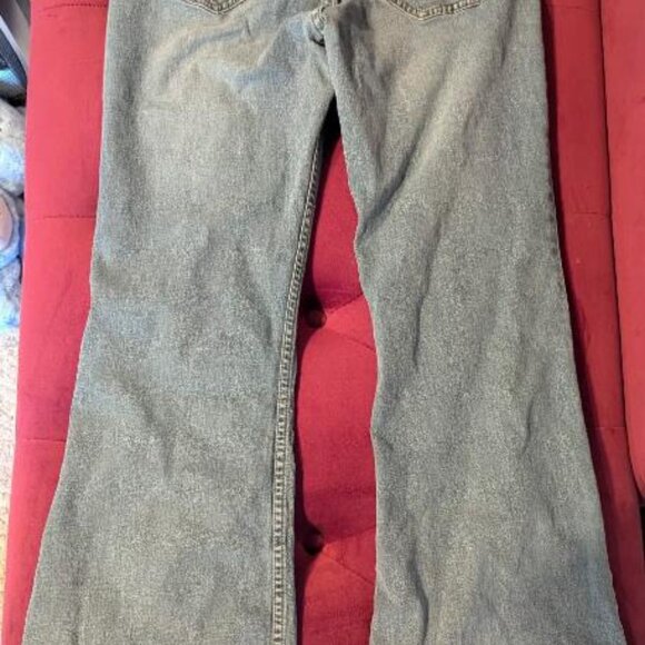 LEI boot cut denim jeans flowers on the side - Picture 2 of 7